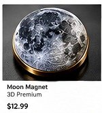 Moon Surface Magnet